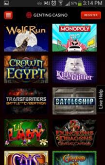 Genting Mobile Gambling App .